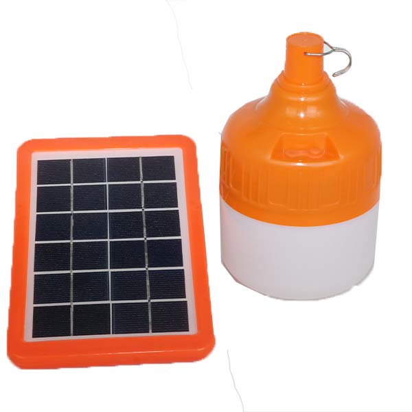 WIN WIN 50W Solar Bulb With 3W Solar Panel and 4800Mah rechargeable Battery