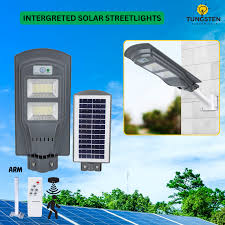 WIN WIN Integrated Solar Street Light, 40W Light, 9W/6V Solar Panel With 8Ah/3.2V Battery