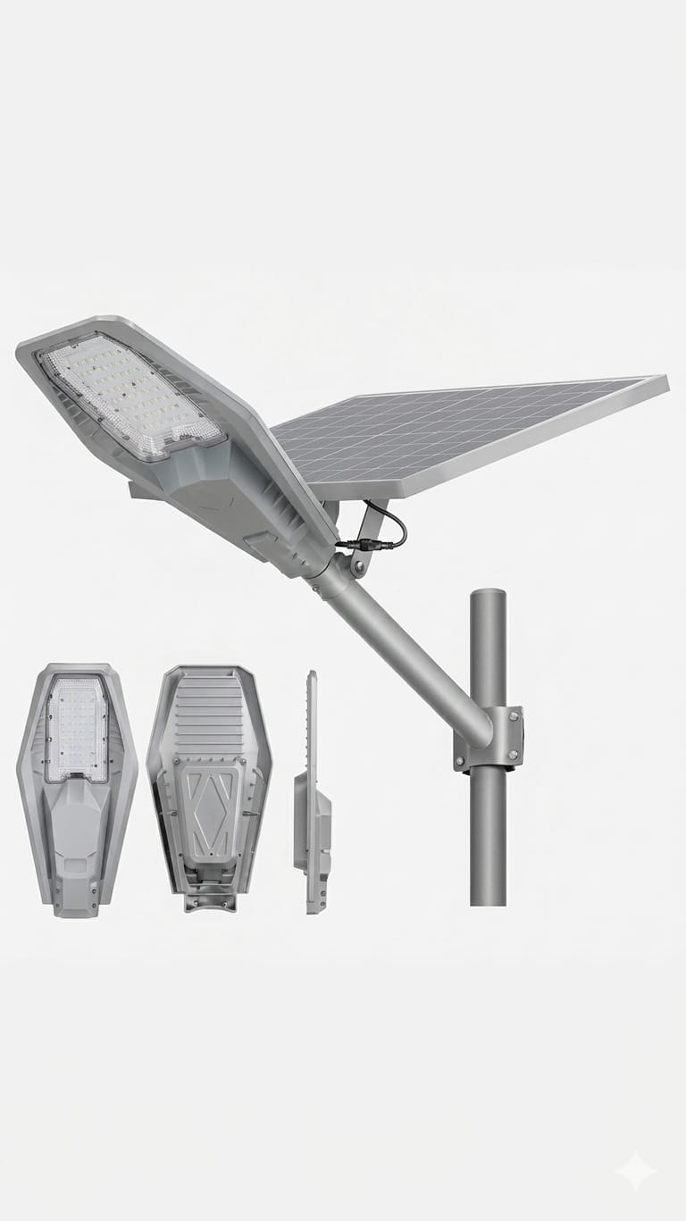 WIN WIN 300W Ultra Bright 2-In-1  Solar Street Light