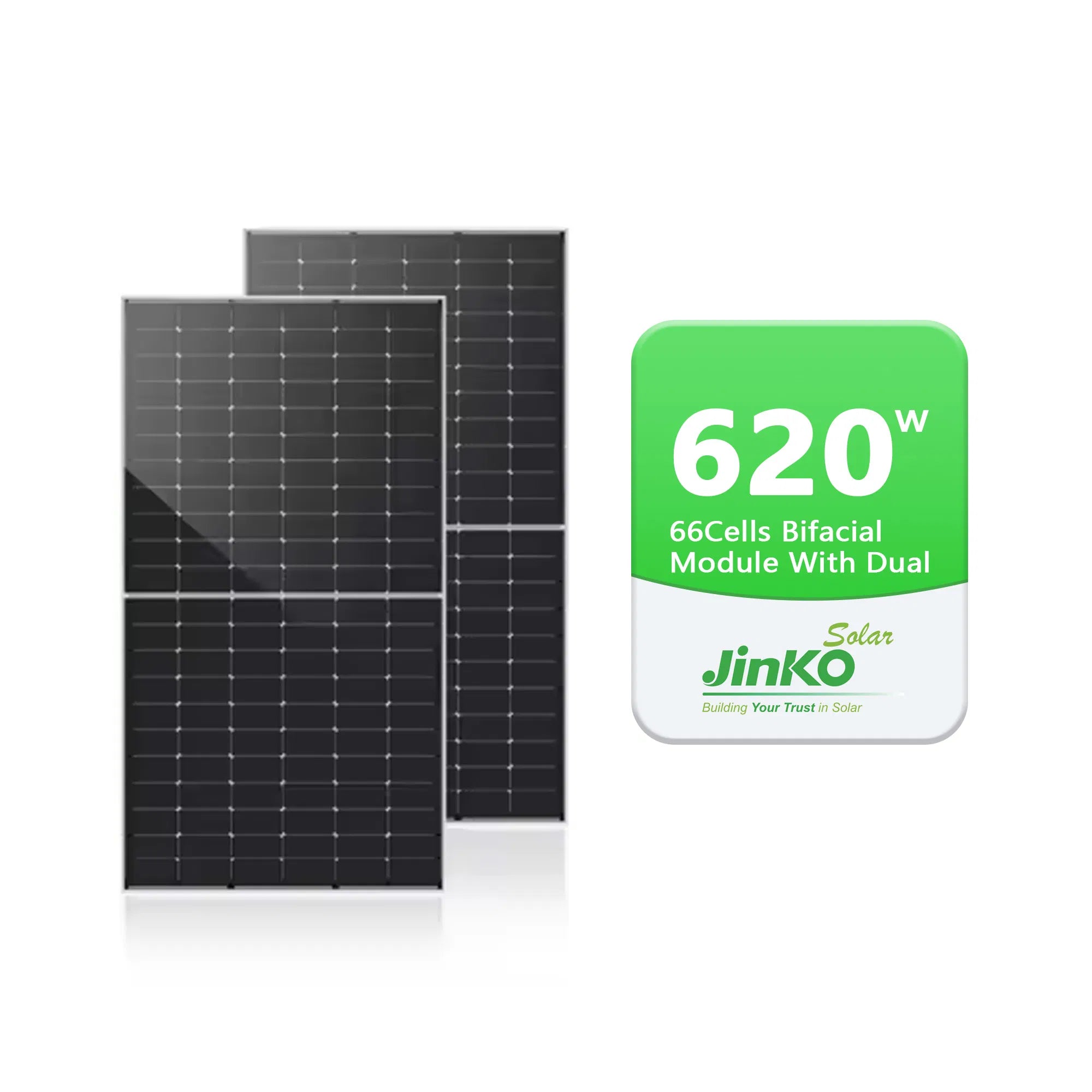 Jinko 620 Watts Monocrystalline Solar Panel | Bifacial