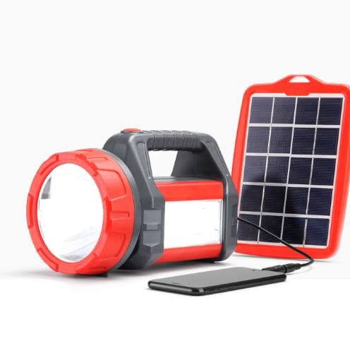 D.Light Portable Solar Torch With Separate Solar Panel
