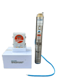 Doyin Solar Submersible Water Pump 400W 0.4kW 0.5HP, Brushless with Impeller and Controller 55m Head, 4m3/h Flow