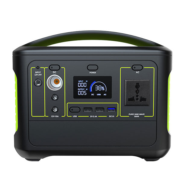 Portable Power Station 600W With 153600mah Lithium Battery Bank with Solar Input