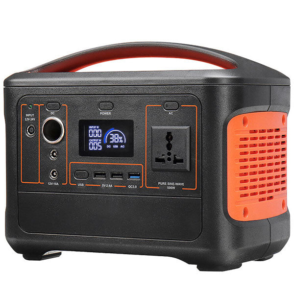 Portable Power Station 600W With 153600mah Lithium Battery Bank with Solar Input
